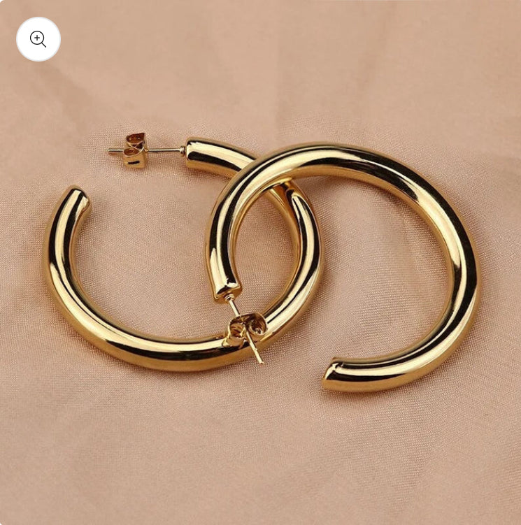 Gold Hoop Earrings RGK RTS