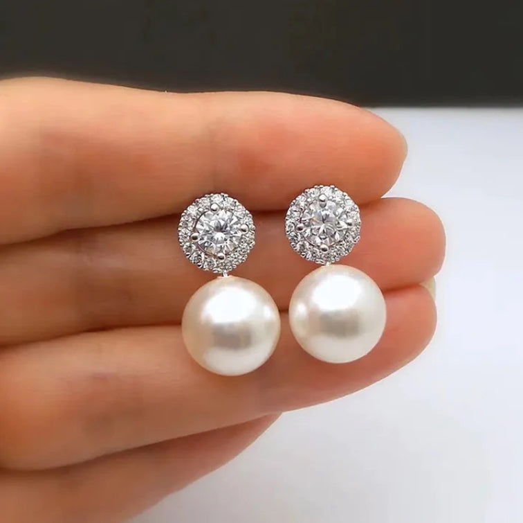 Diamond + Pearl Earrings RGK RTS