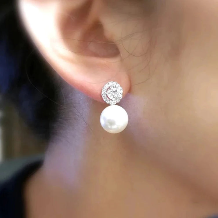 Diamond + Pearl Earrings RGK RTS